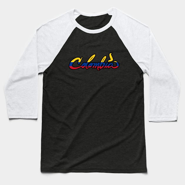 Colombia Baseball T-Shirt by SuaveOne